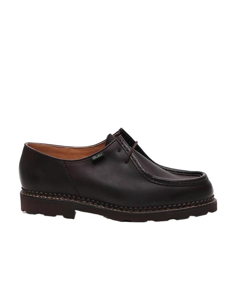 Paraboot "leather Michael Derby Shoe In Black