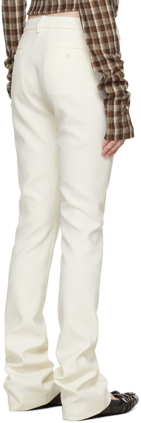Acne Studios Belt-loop Casual Pants In White