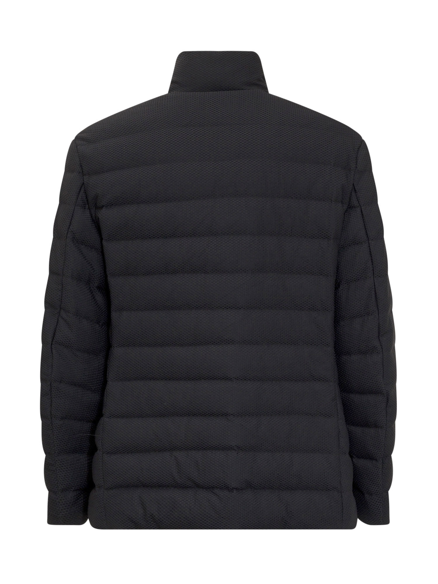 Giorgio Armani Padded Zip-up Down Jacket In Black