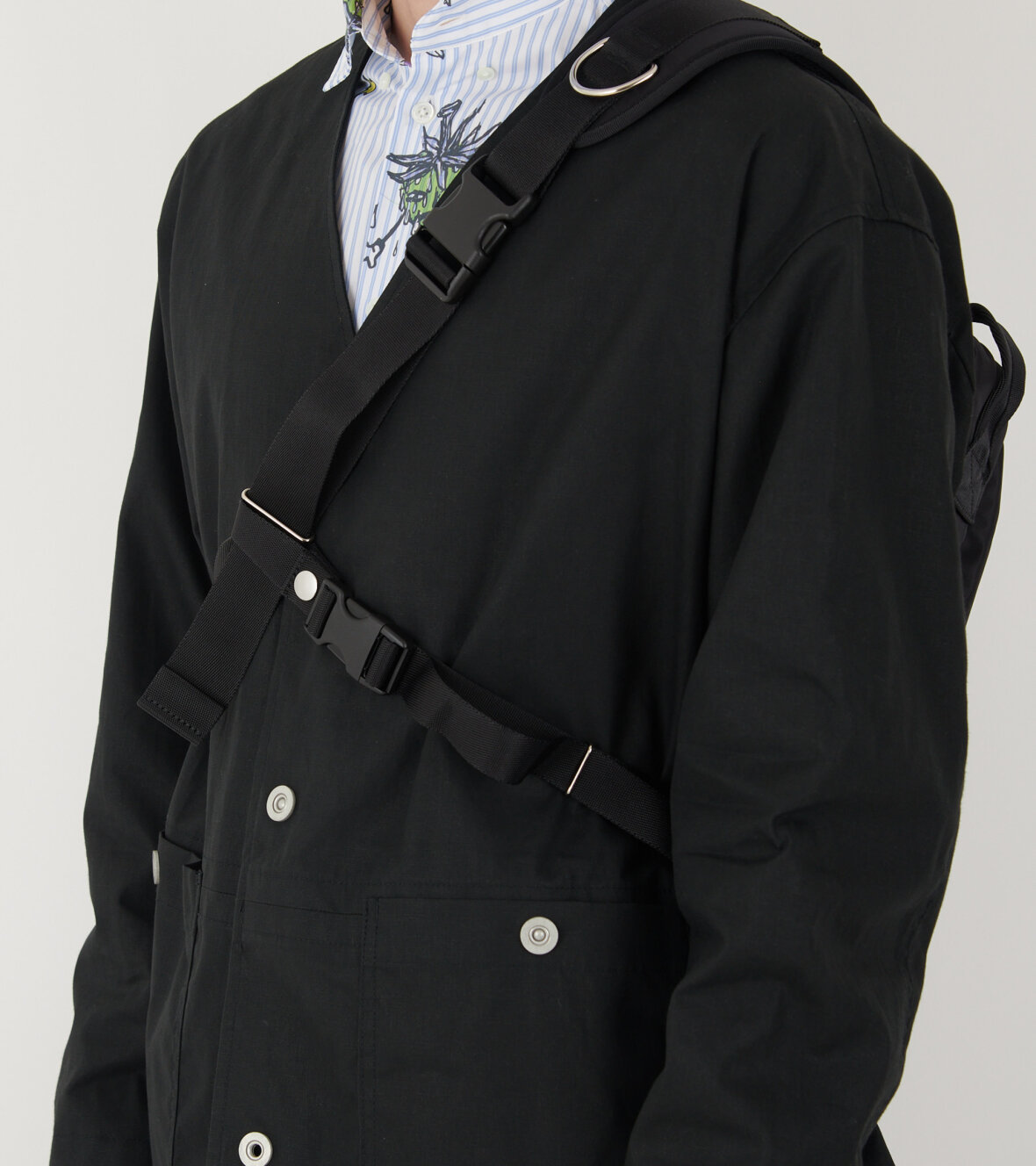 COMME DES GARÇONS ZIPPERED SHOULDER BAG 
