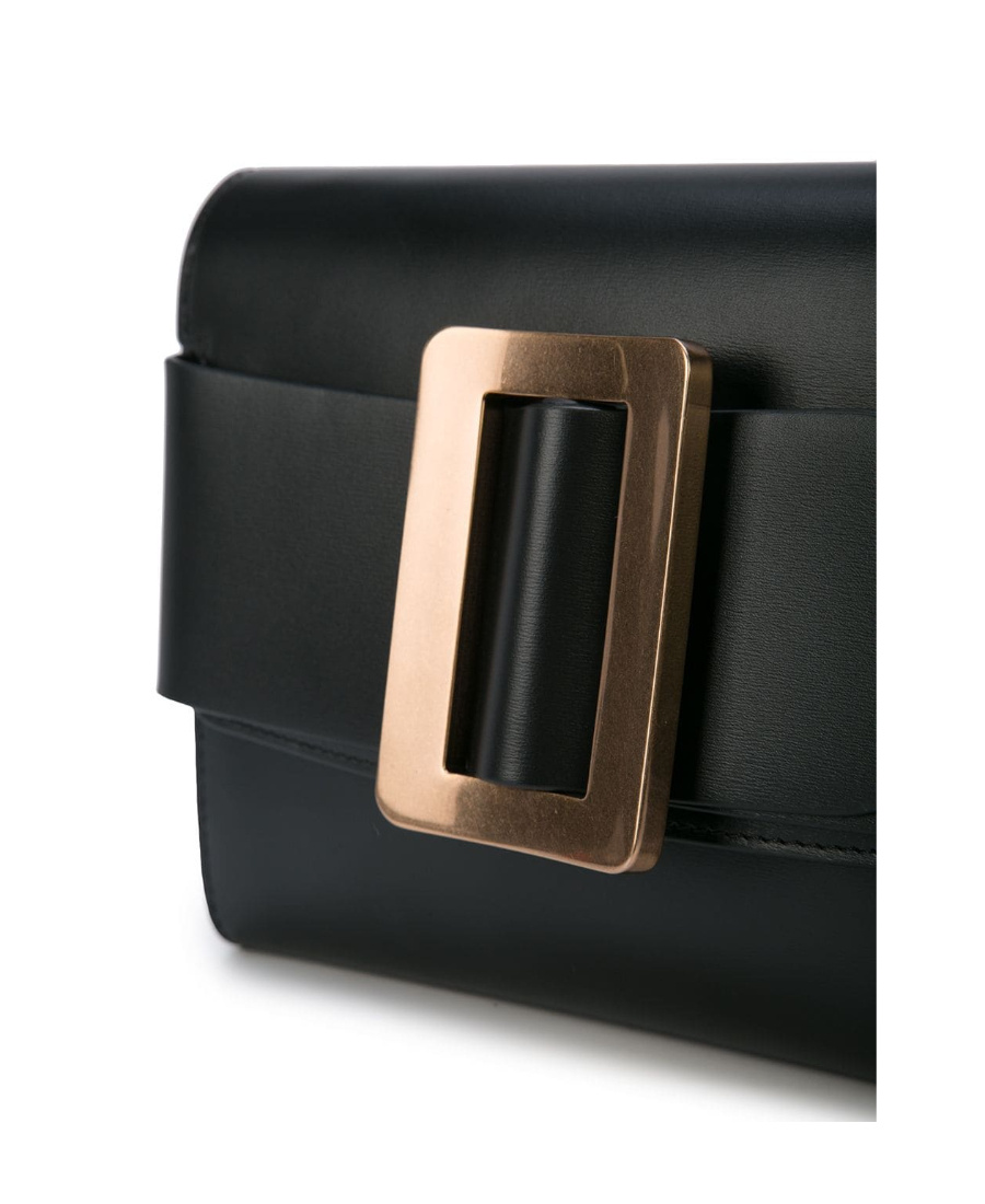 Boyy Buckle Travel Case Leather Crossbody Bag In Black