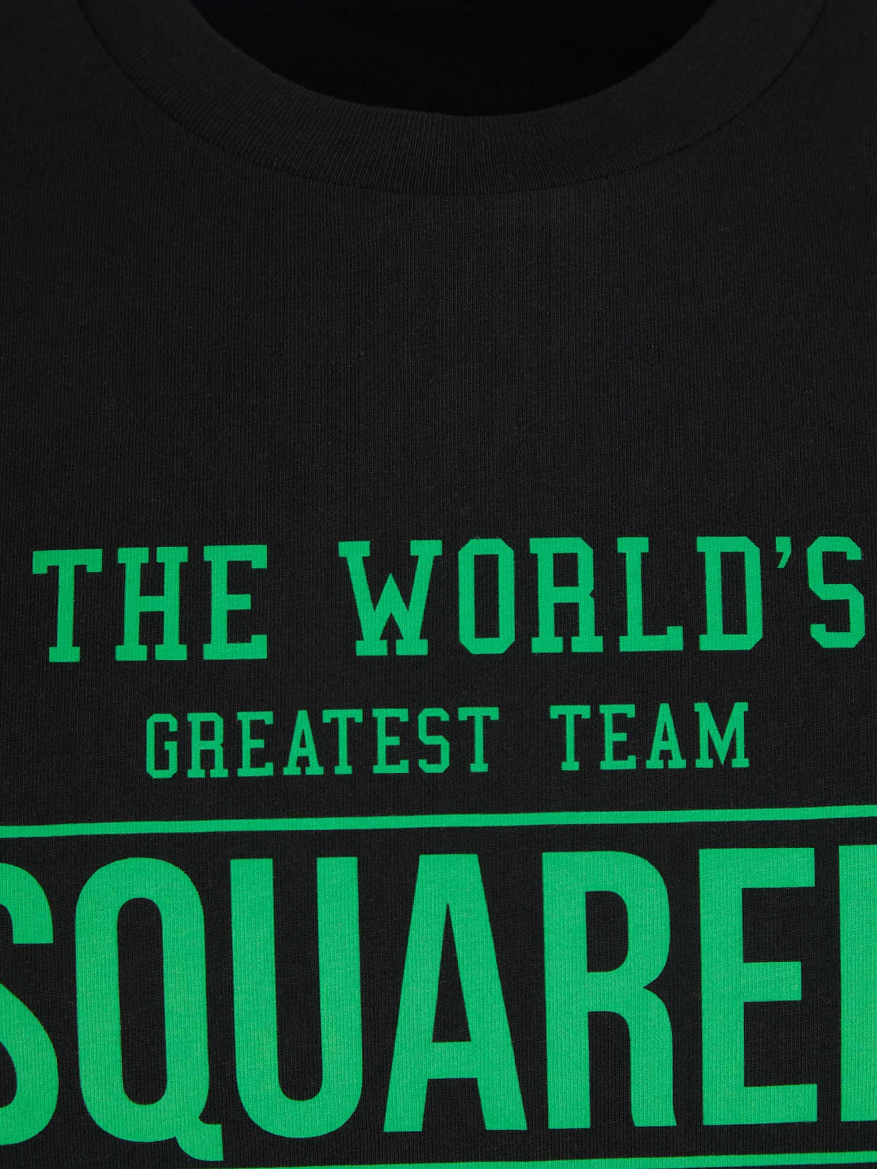 Dsquared2 Man T-shirt Black Size L Cotton In Animal Print