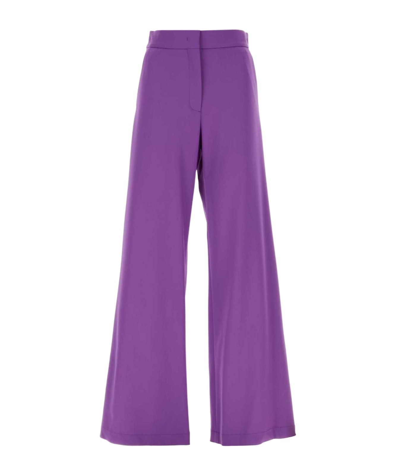 Msgm High-waist Wide-leg Trousers In Purple