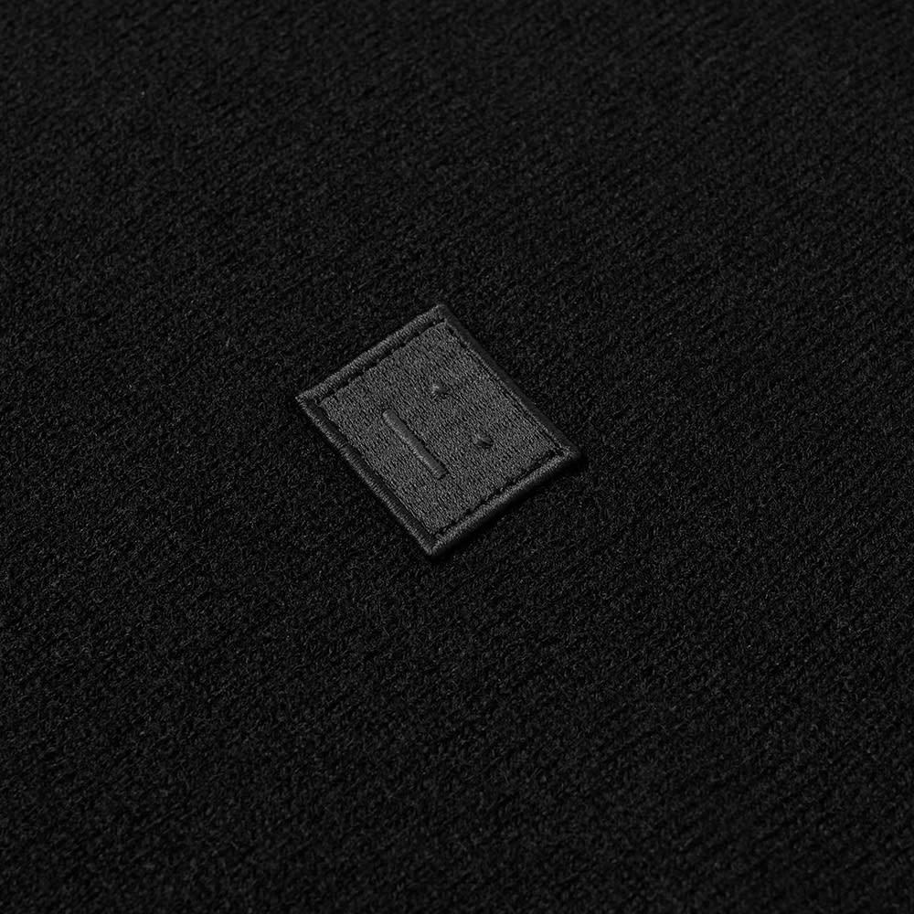 Acne Studios Face Patch Wool Jumper In Black