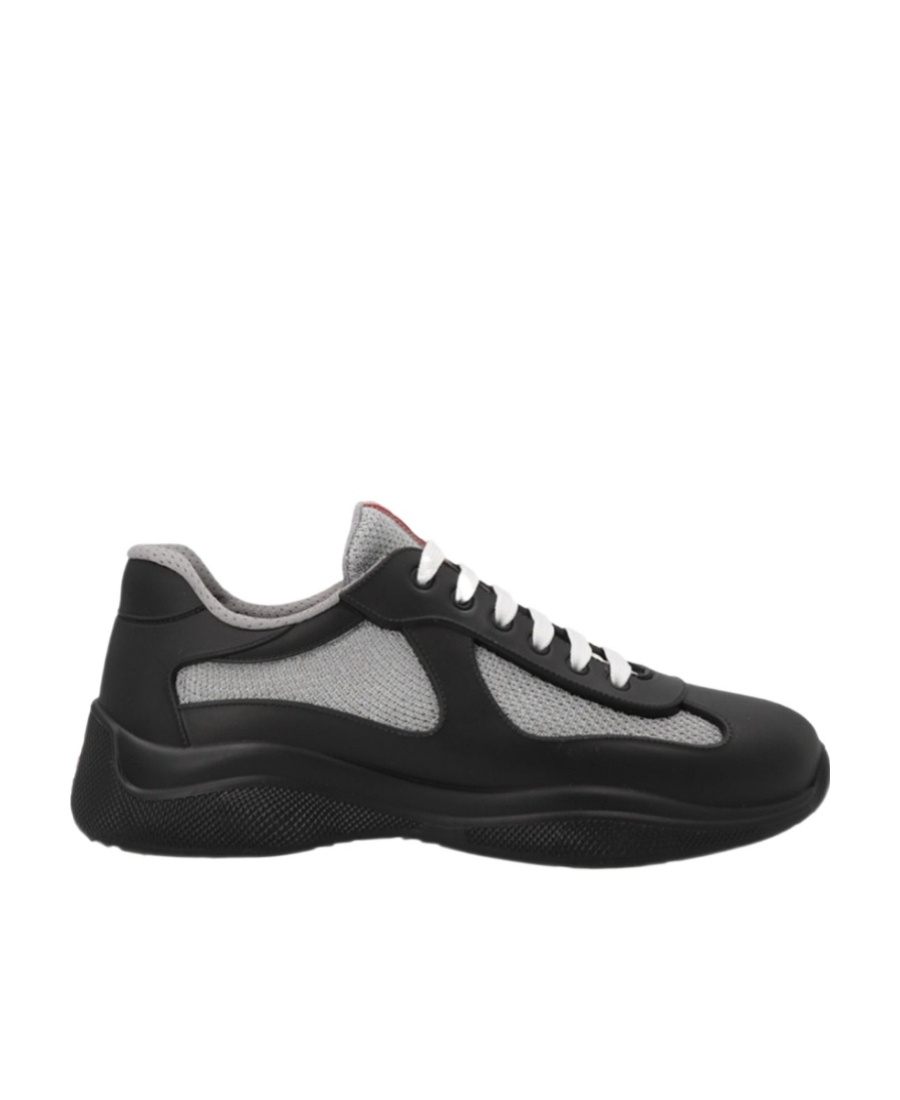 Prada Recycled Polyester-blend Sneakers In Black