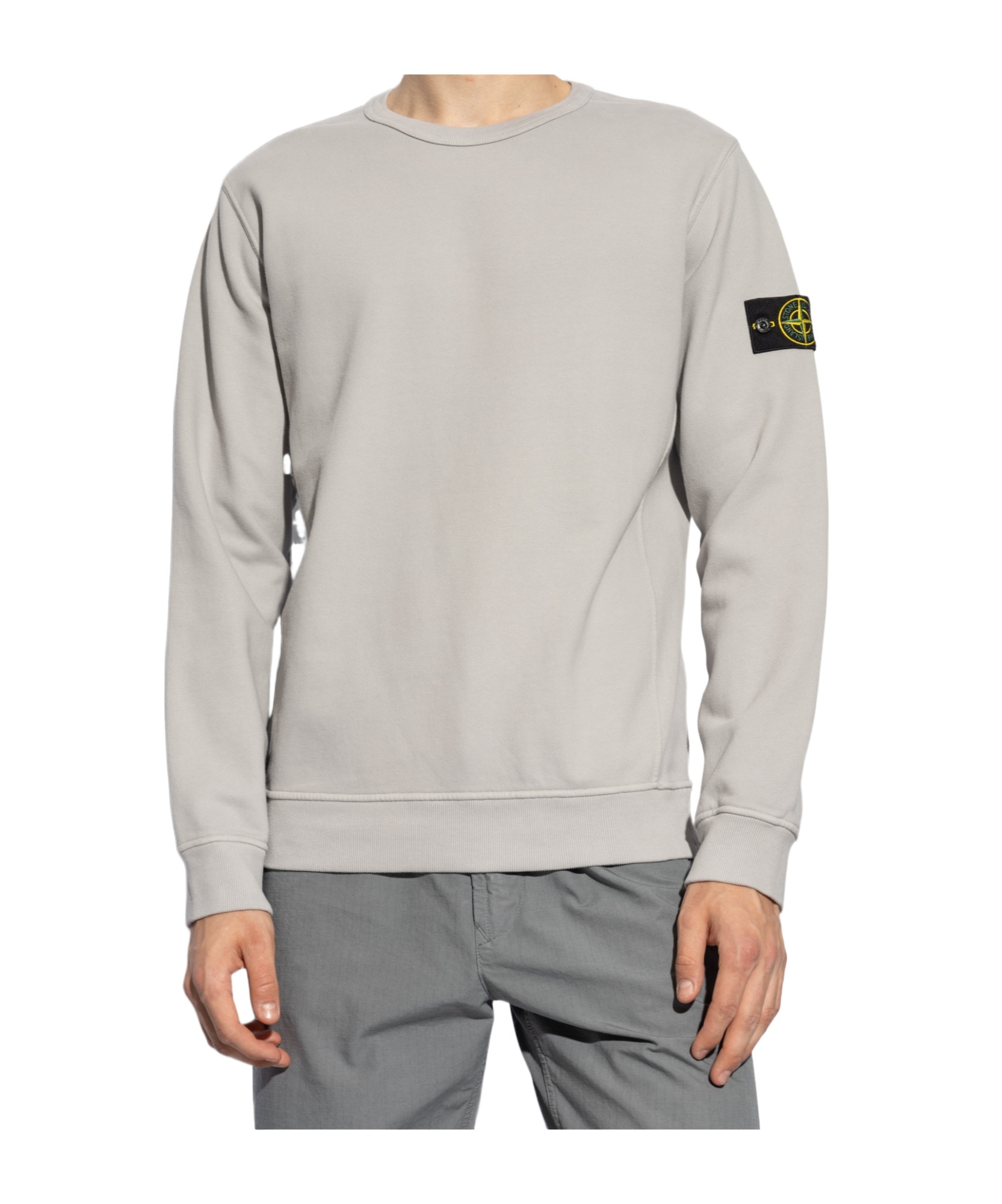 Stone Island Crewneck Sweatshirt In Gray