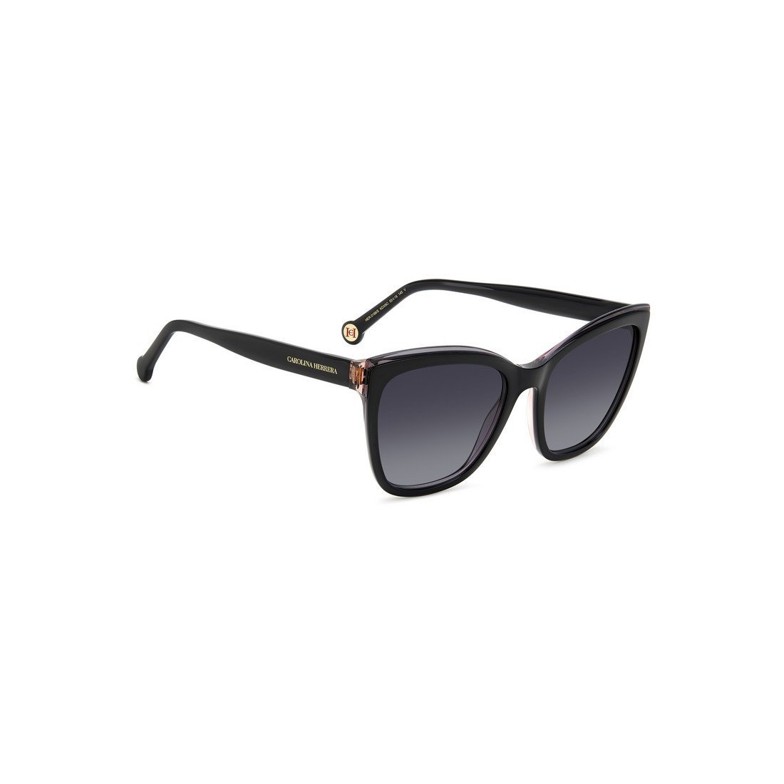 Carolina Herrera Logo-print Cat-eye Frame Sunglasses In Black