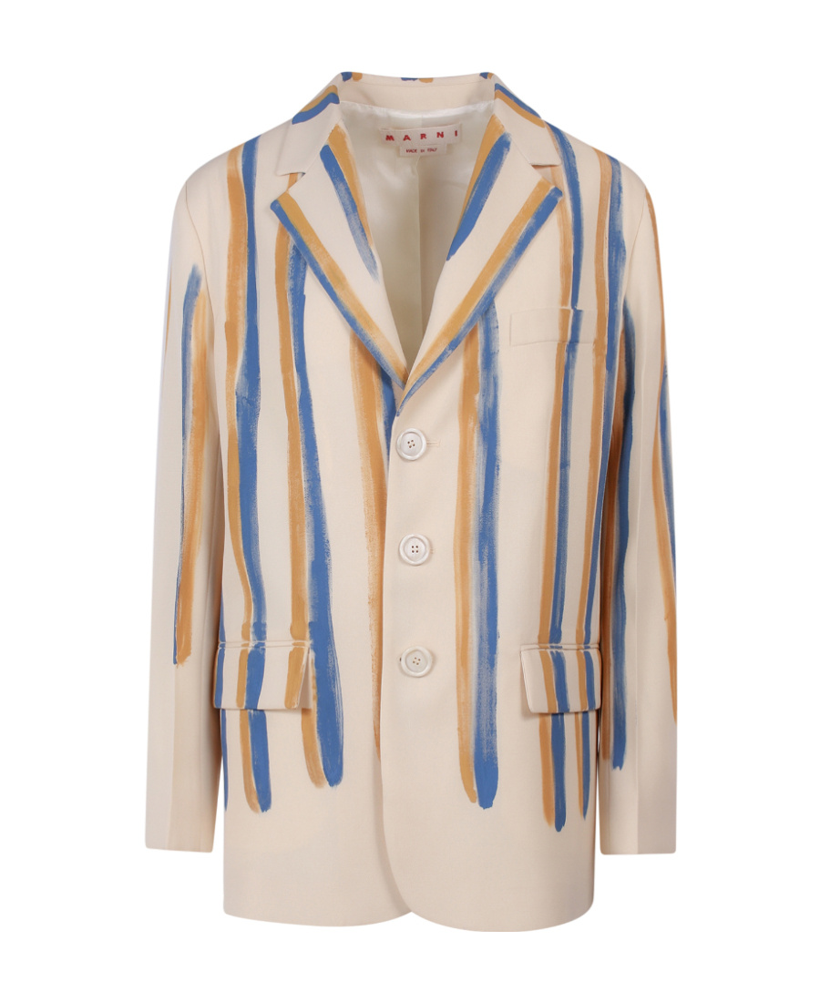 Marni Women's Single-breasted Jacket In Nude