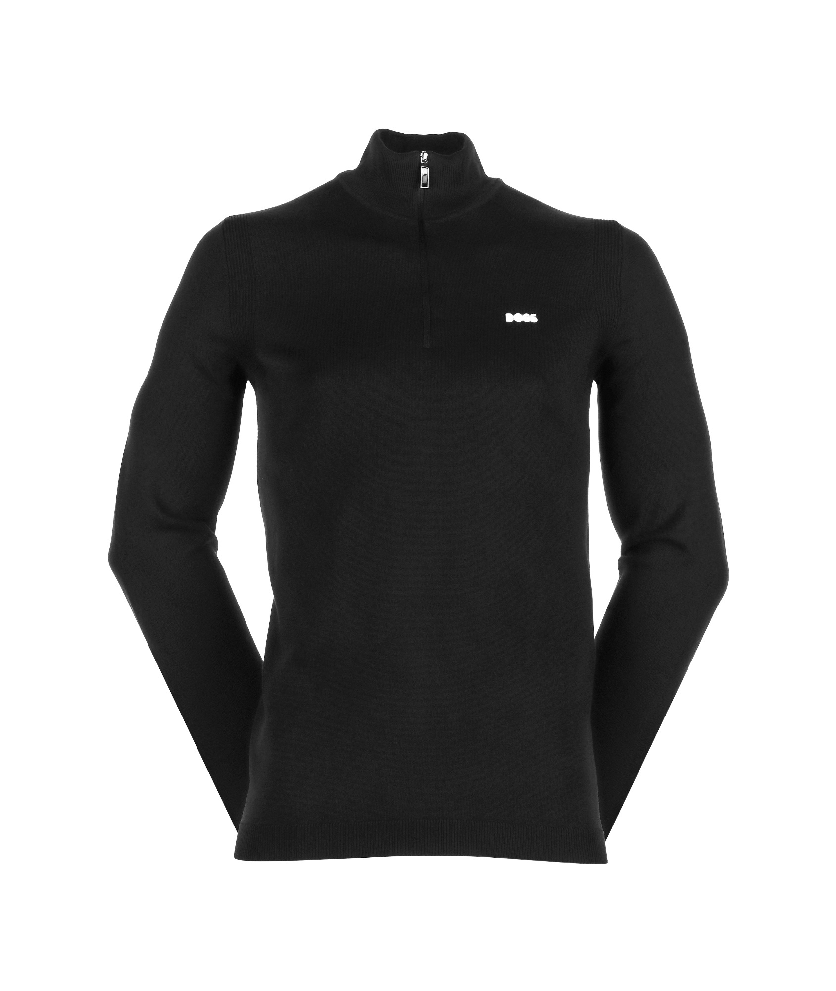 Hugo Boss High Collar And Long Sleeves Sweater In Black