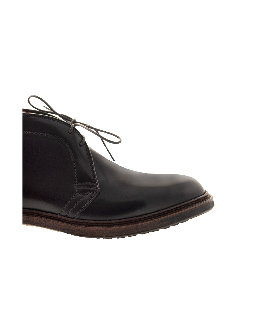 Alden Shoe Company Black Laced Boots In Black