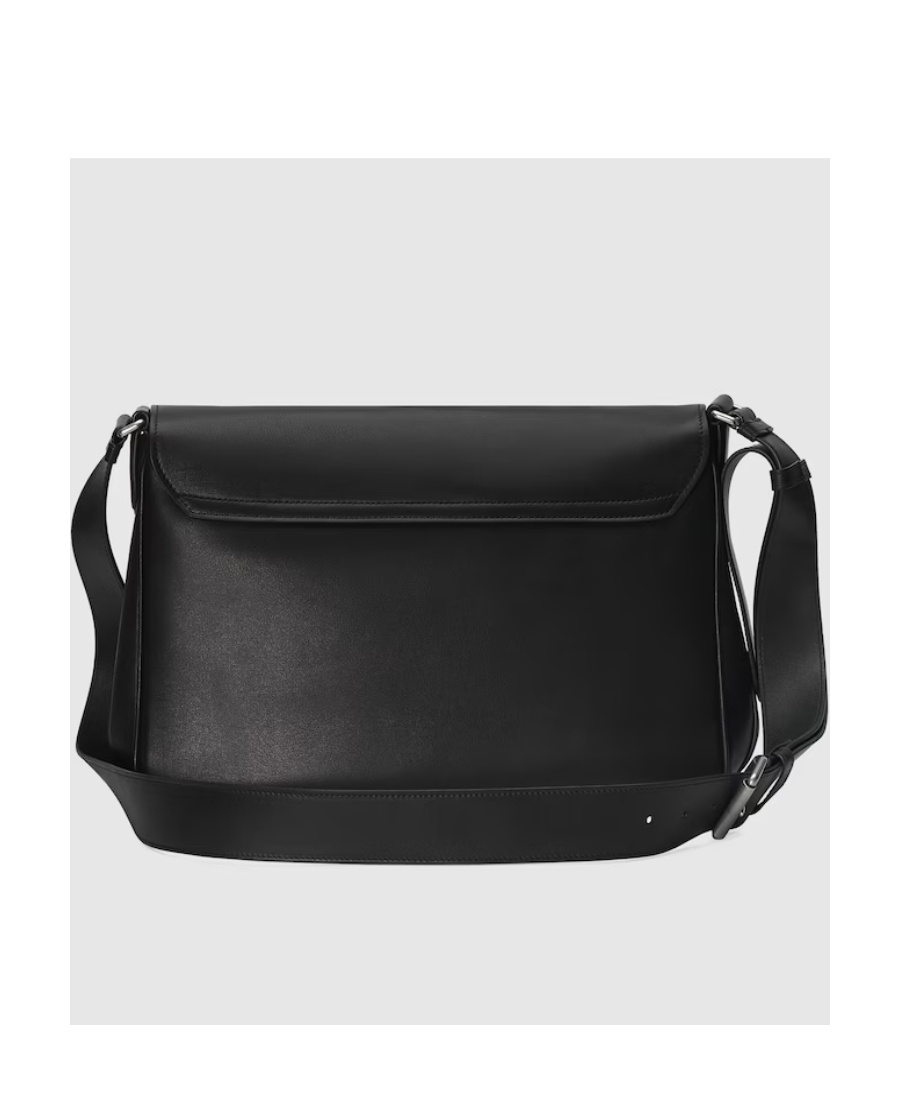 Gucci Dionysus Leather Messenger Bag In Black