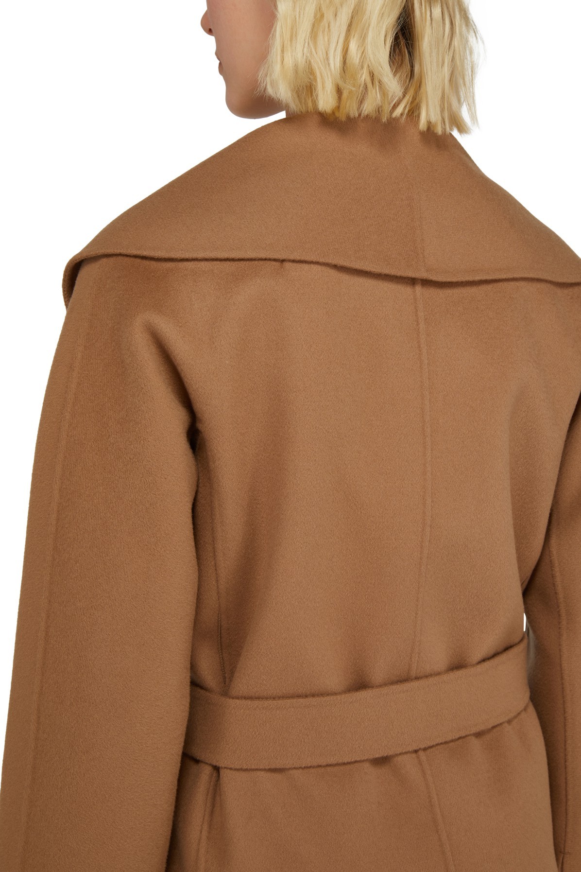 Shop Max Mara Messi Belted Coat In Brown