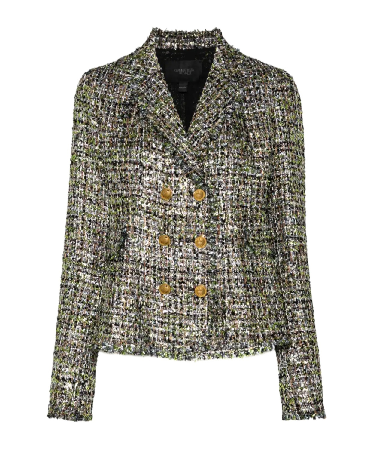 Giambattista Valli Bouclé Blazer In Green