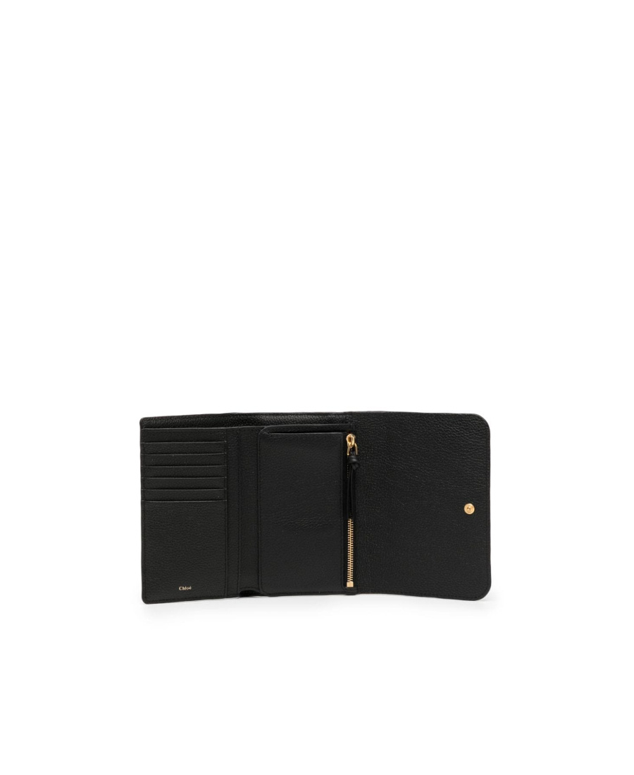 Chloé Medium Marcie Compact Wallet In Black