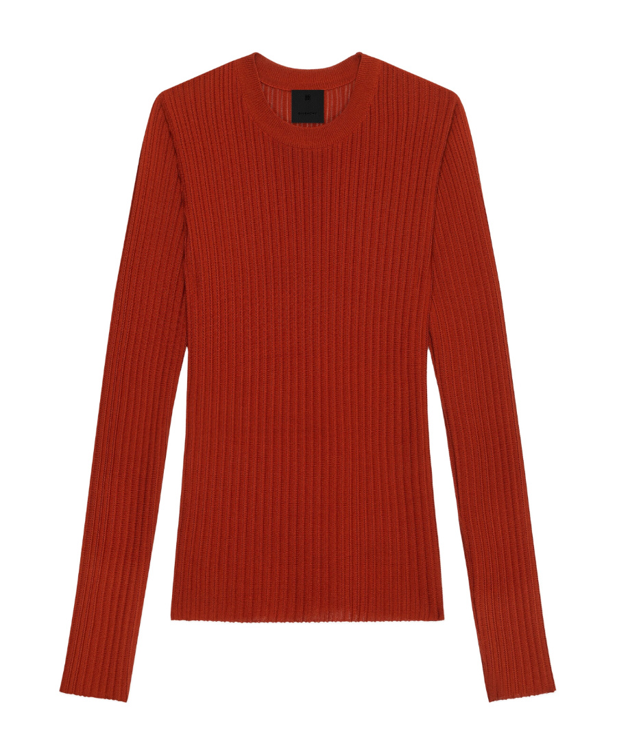 Givenchy Rib Sweater In Red