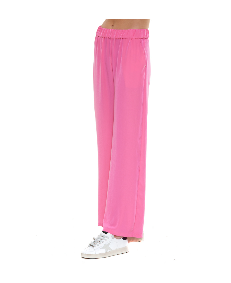 P.a.r.o.s.h High-rise Wide-leg Trousers In Pink