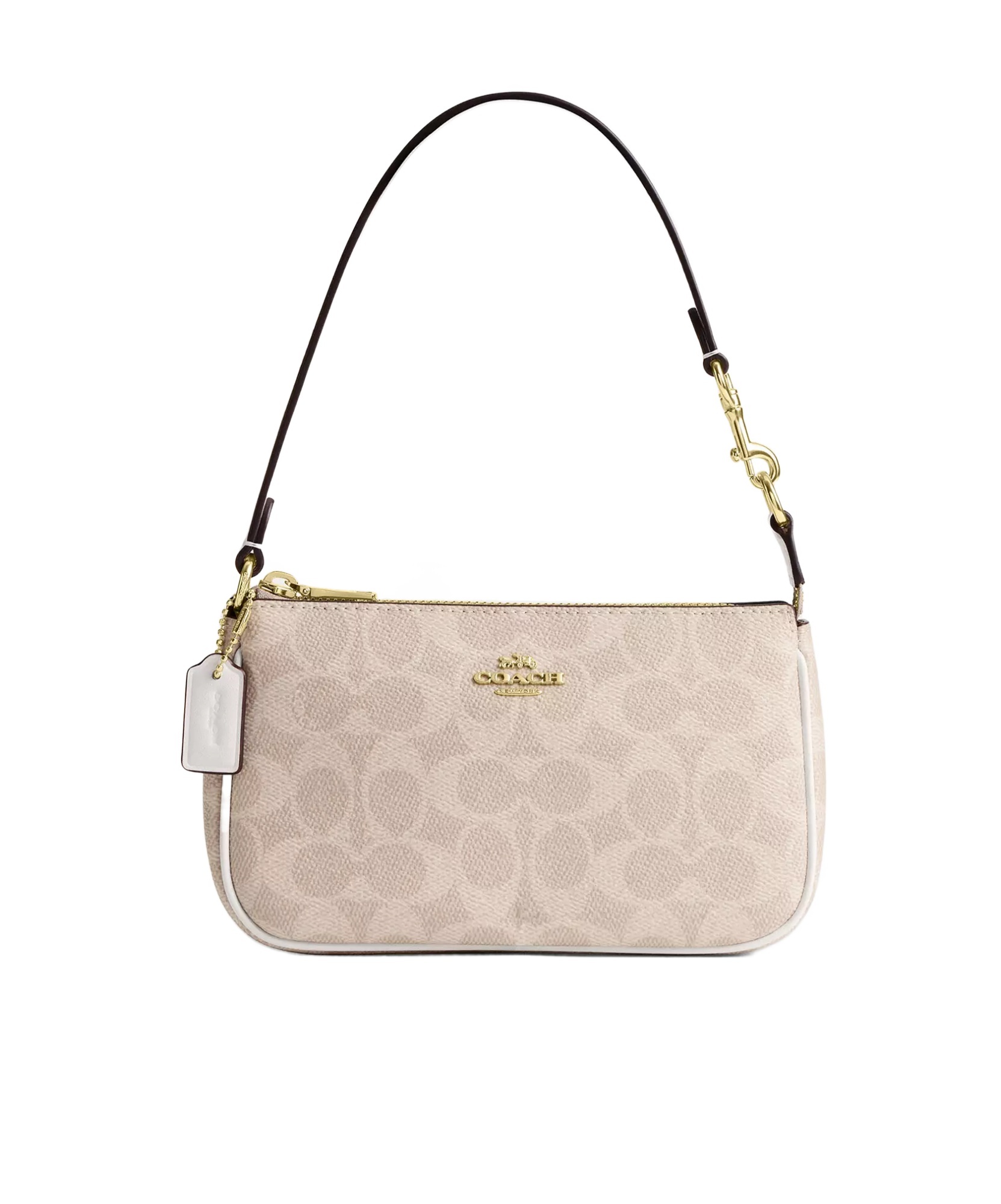 Coach Nolita 19 In Signature Canvas In Beige