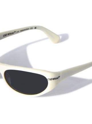Off-white Napoli Round-frame Sunglasses In Black