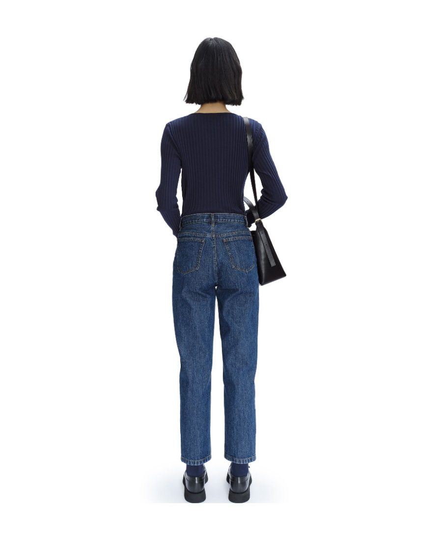 Apc Martin High-rise Jeans In Blue