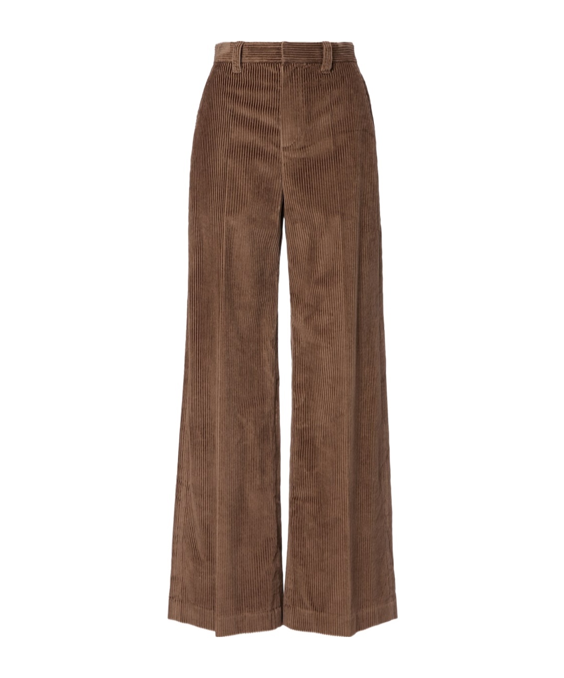 Brunello Cucinelli Monili Cotton Corduroy Wide-leg Pants In Brown