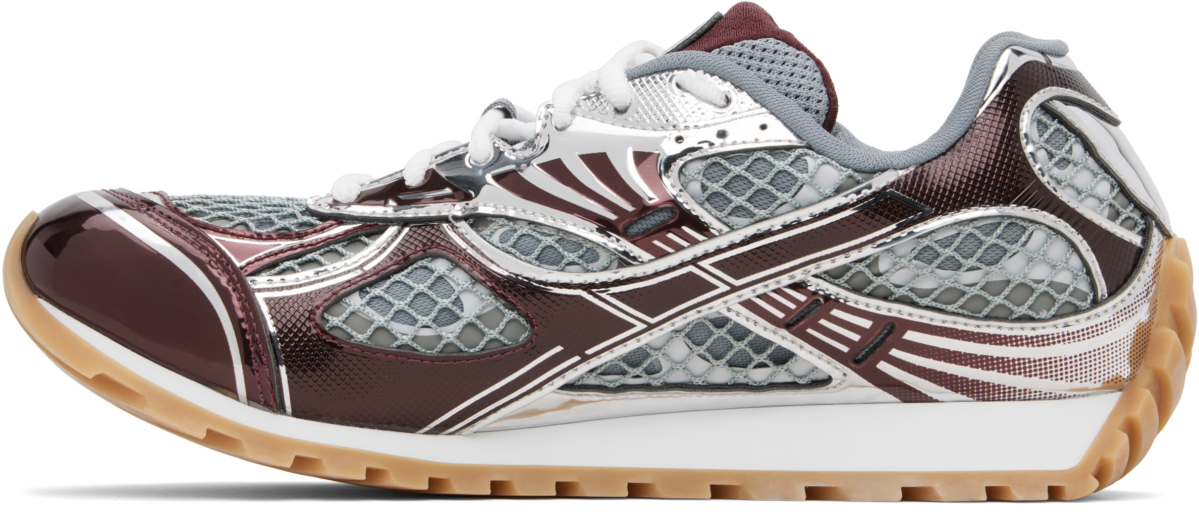 Bottega Veneta Low Top Lace Up Orbit Sneaker In Animal Print
