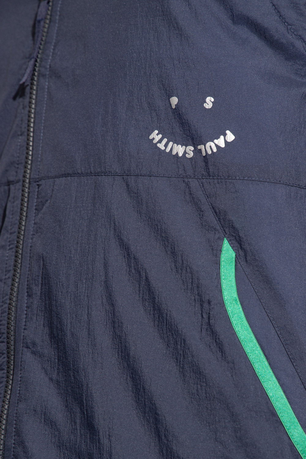 Ps By Paul Smith Zip-up Hooded Gilet In Blue