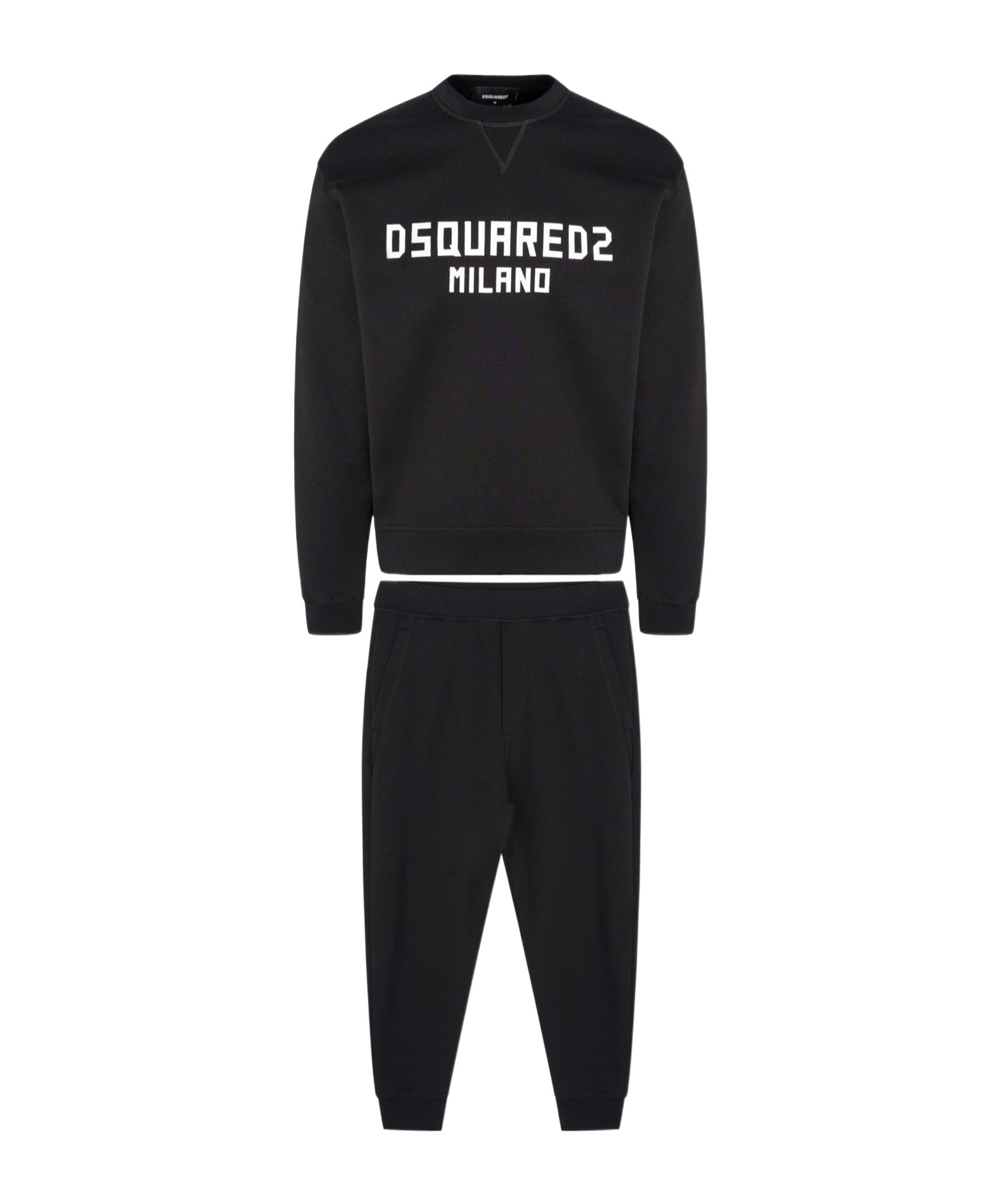 Dsquared2 Long Sleeve Sportswear Suit In Black