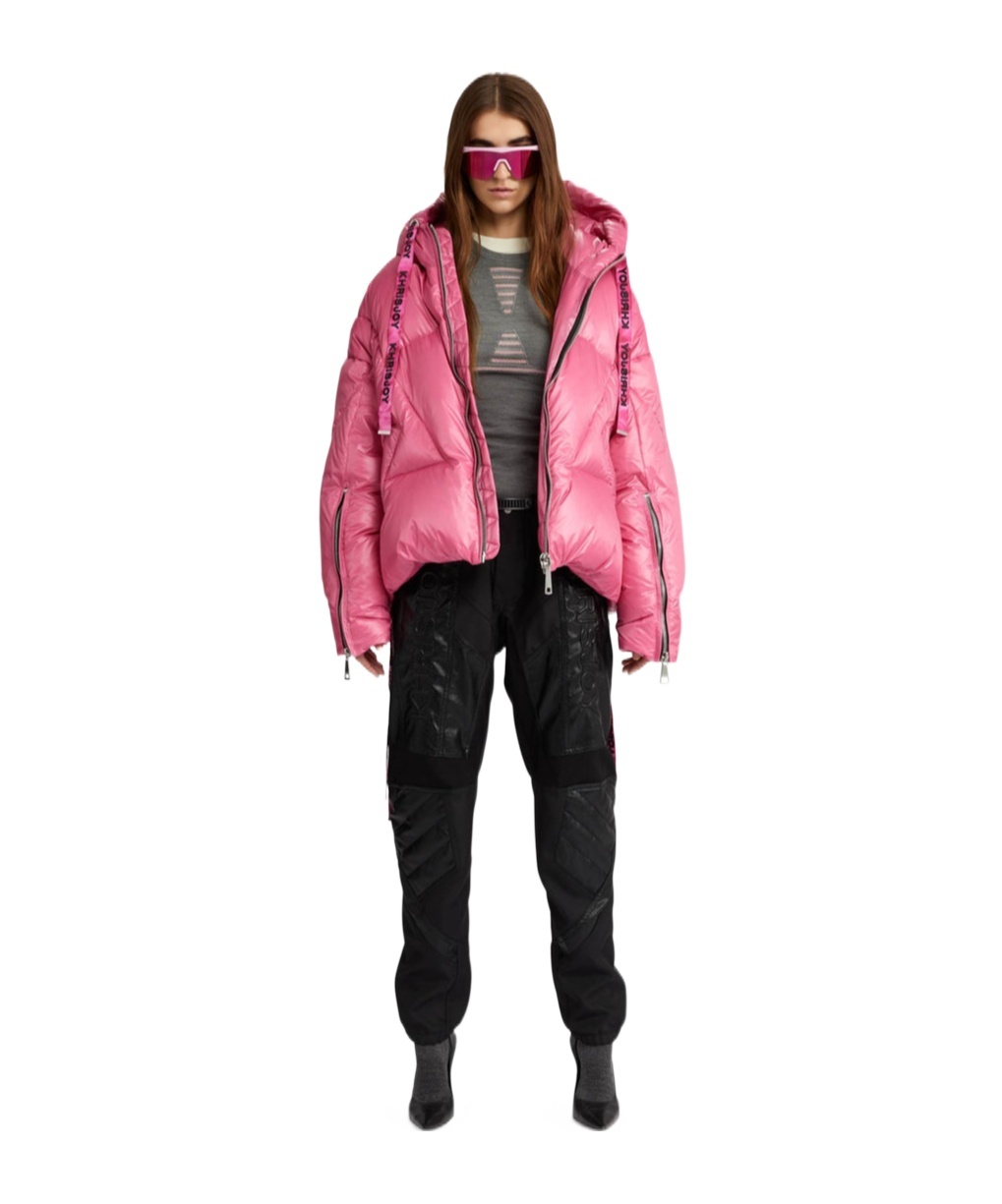 Khrisjoy Hooded Down Jacket In Black
