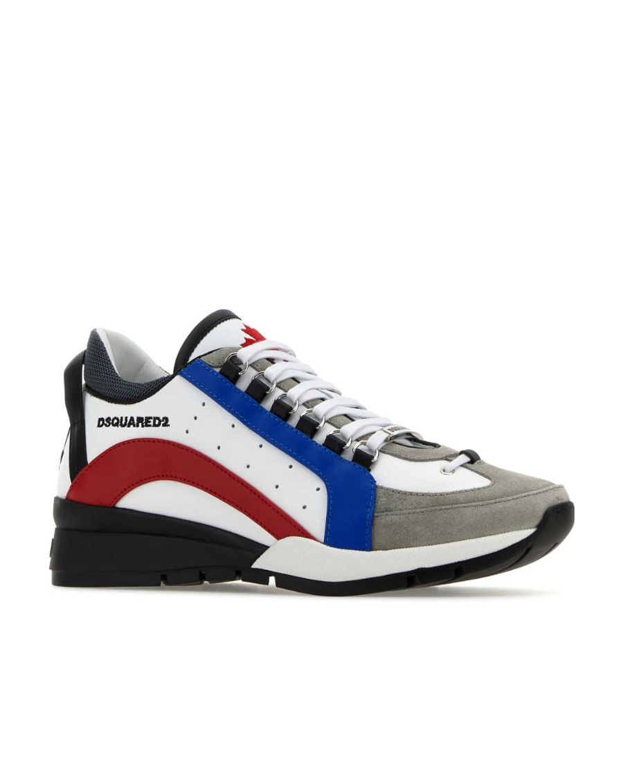 Dsquared2 Legendary Leather Low-top Sneakers In Multicolor