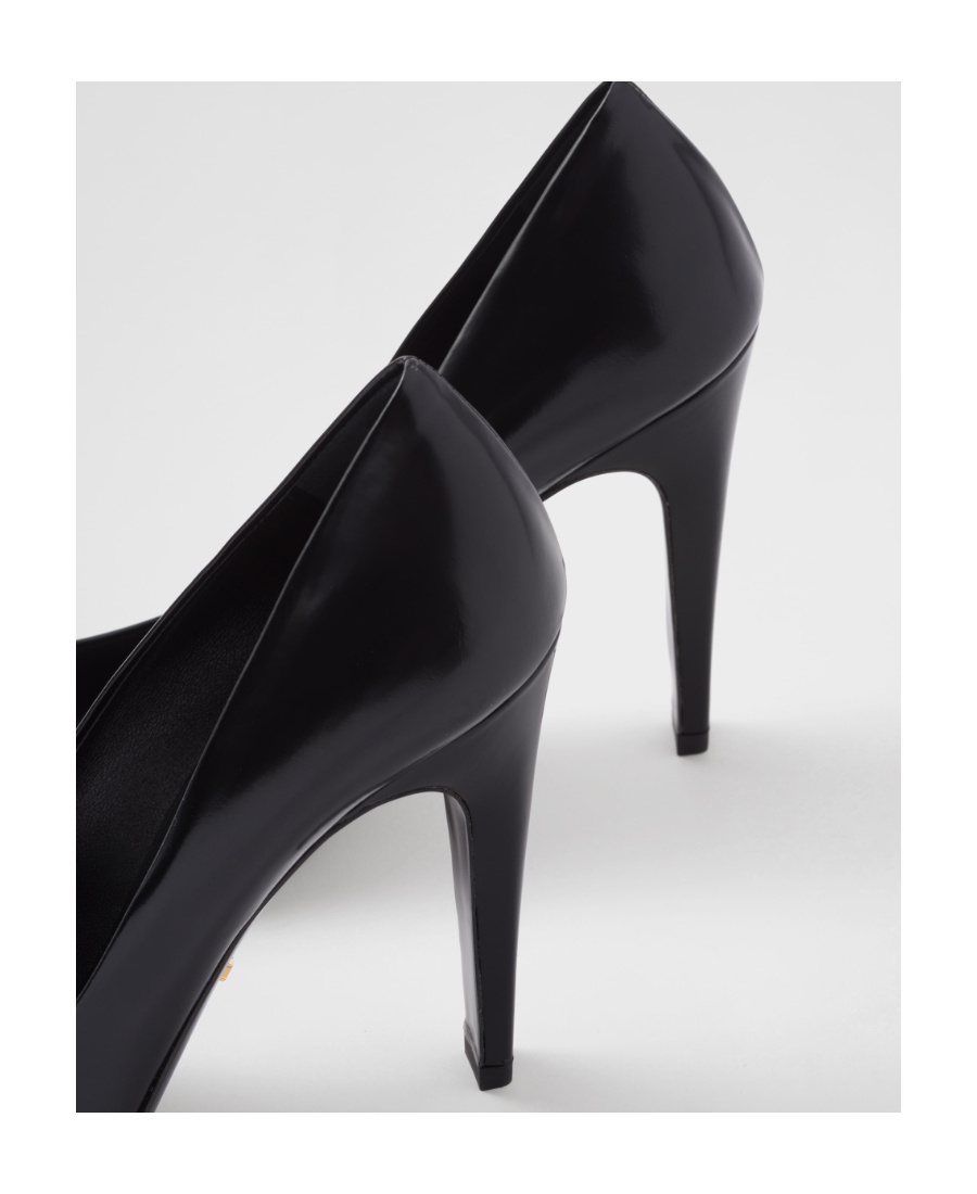 Prada Pointed And Shallow High Heels In Black