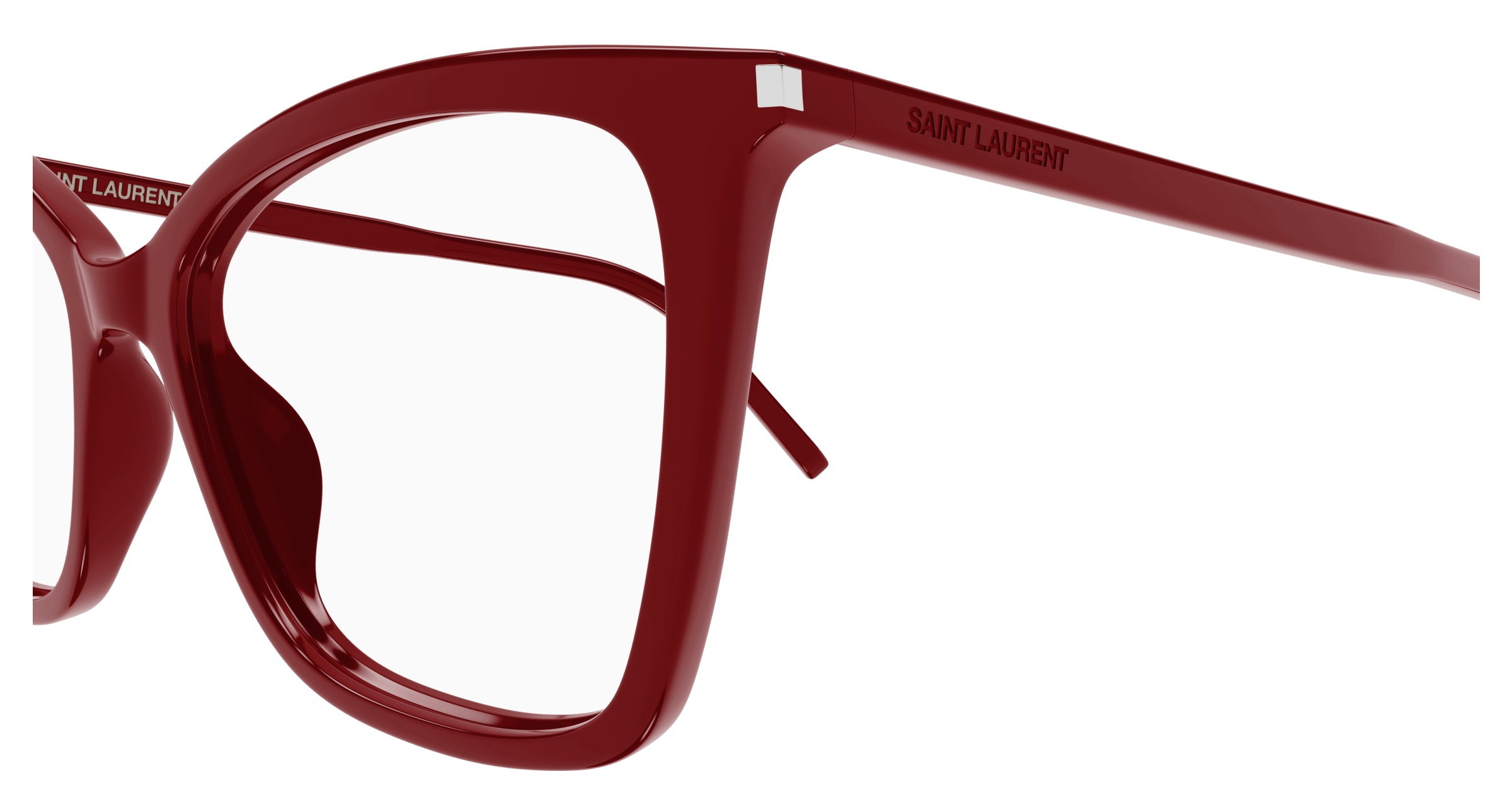 Saint Laurent Cat Eye-frame Glasses In Red