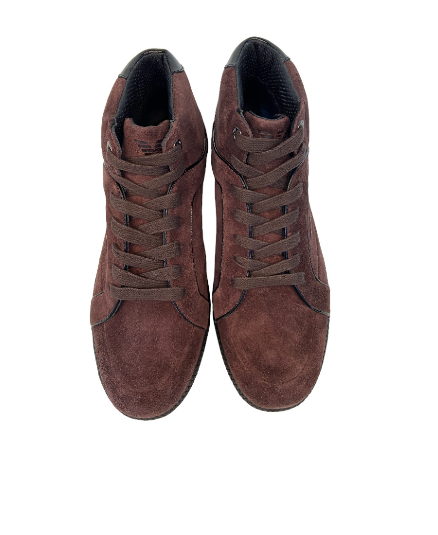 EMPORIO ARMANI LOGO DETAILS CASUAL SPORTS SHOES