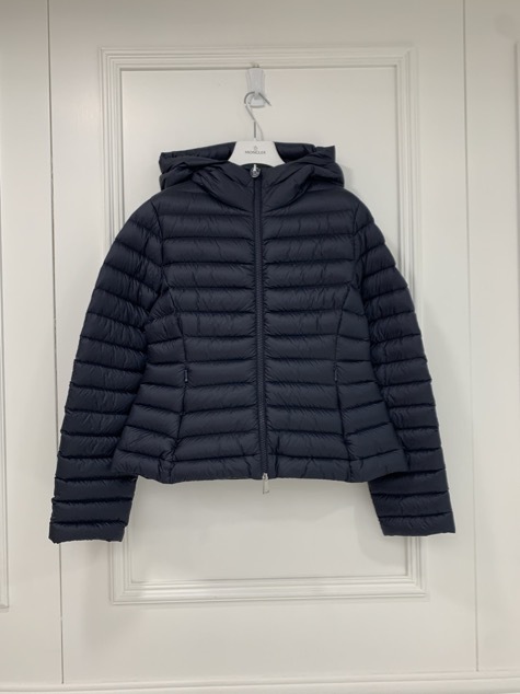 Moncler Long-sleeved Cotton Jacket In Blue