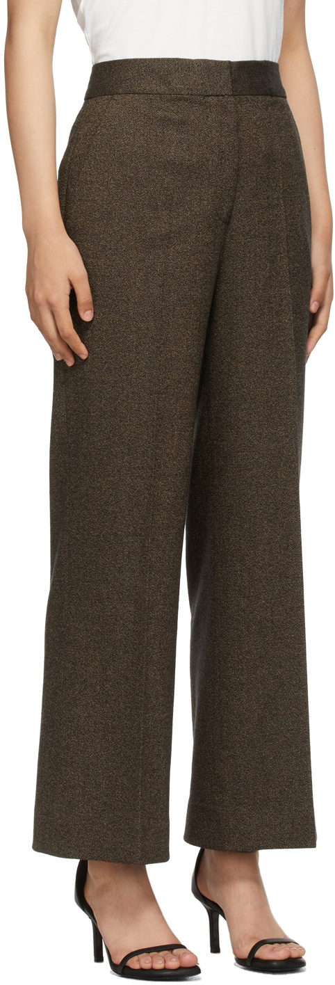 Shop Victoria Beckham Flared High-waist Trousers In Black