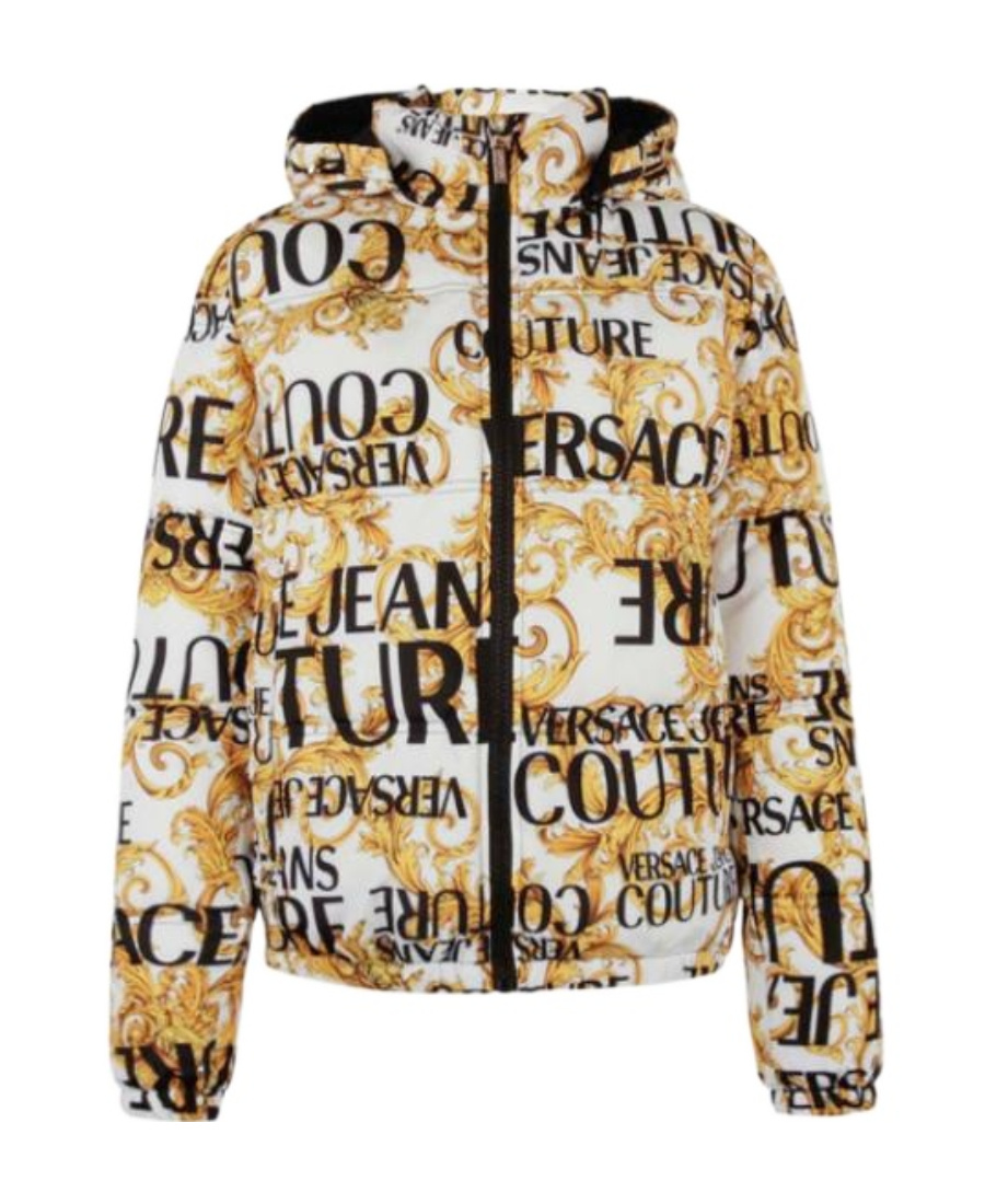 Versace Jeans Baroque Printed Leisure Jacket In White