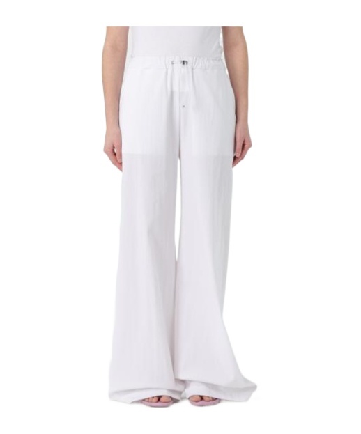 Moschino Drawstring Casual Pants In White