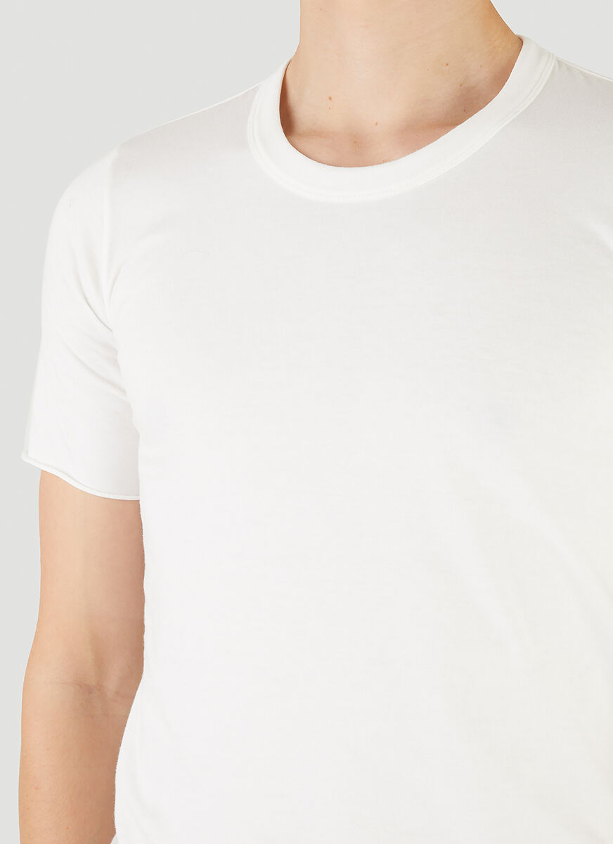 Rick Owens Short-sleeved T-shirt In White