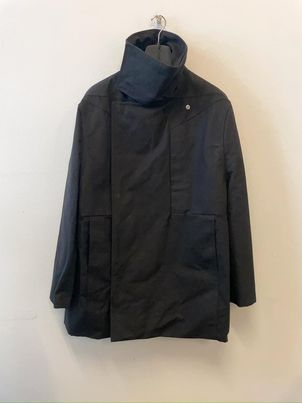 Rick Owens Jumbo Funnel-neck Down Coat In Black