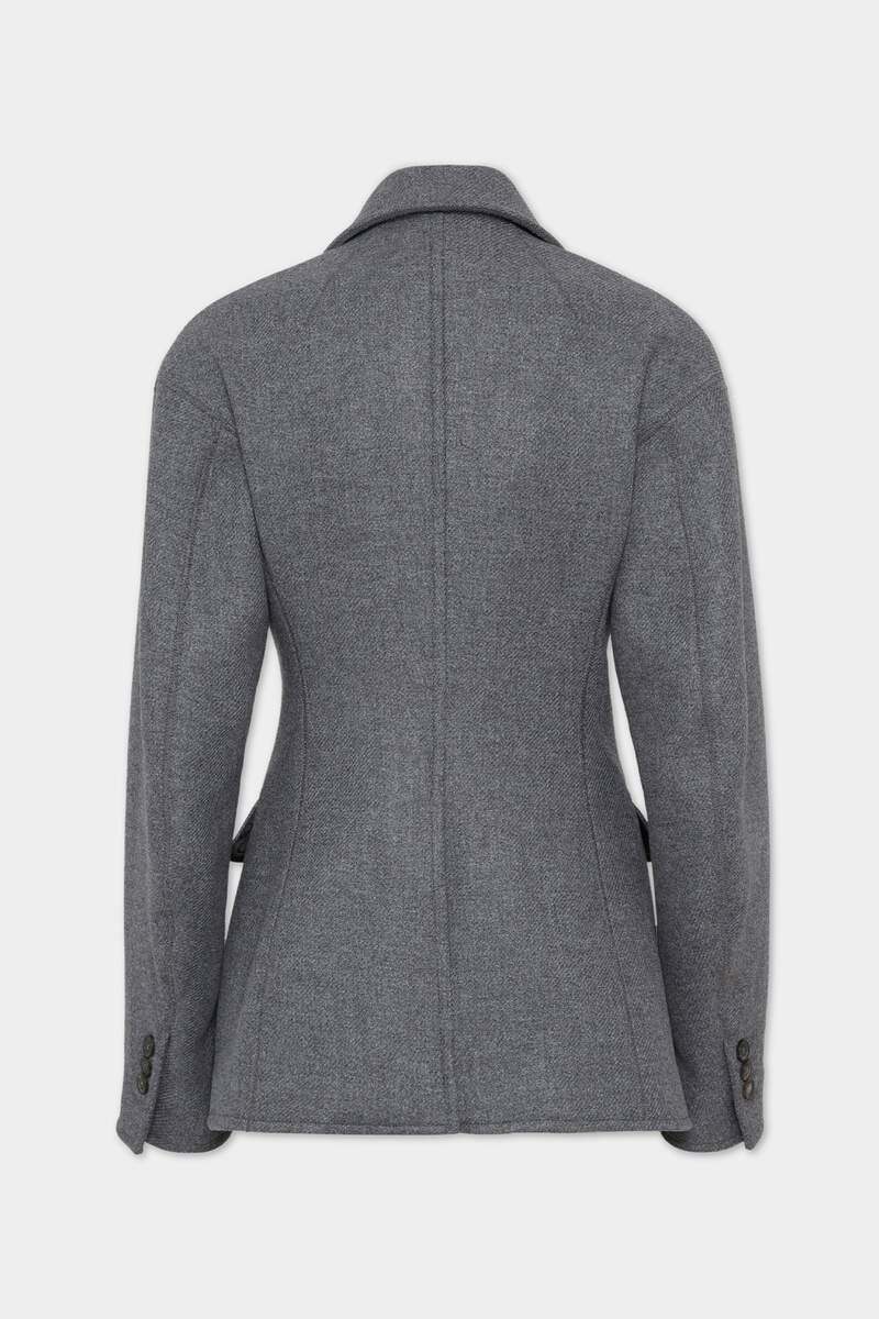 Dsquared2 Relaxed Double Jacket Clothing In Gray
