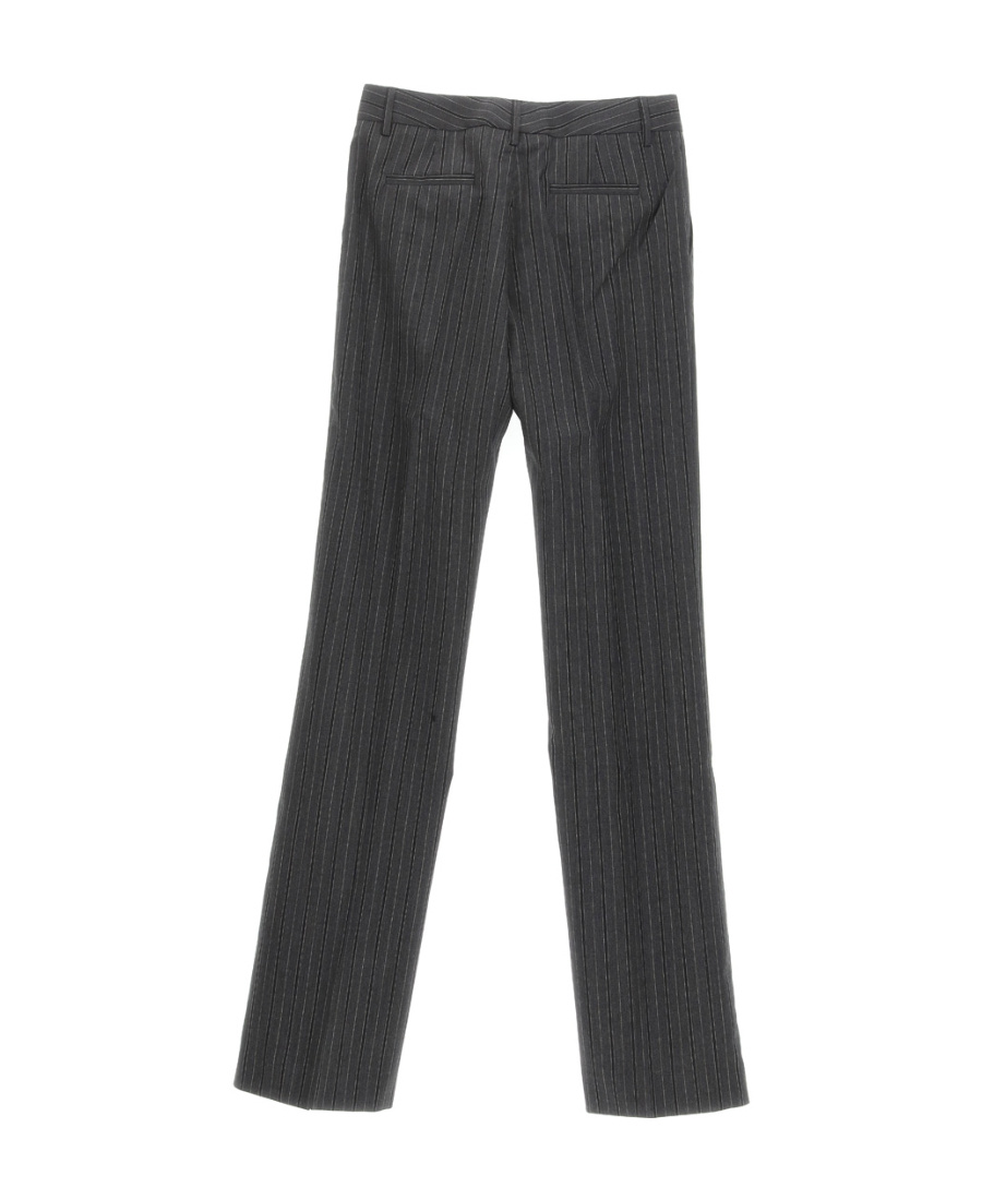 Alessandra Rich Stripe Detailed Tailored Trousers In Black