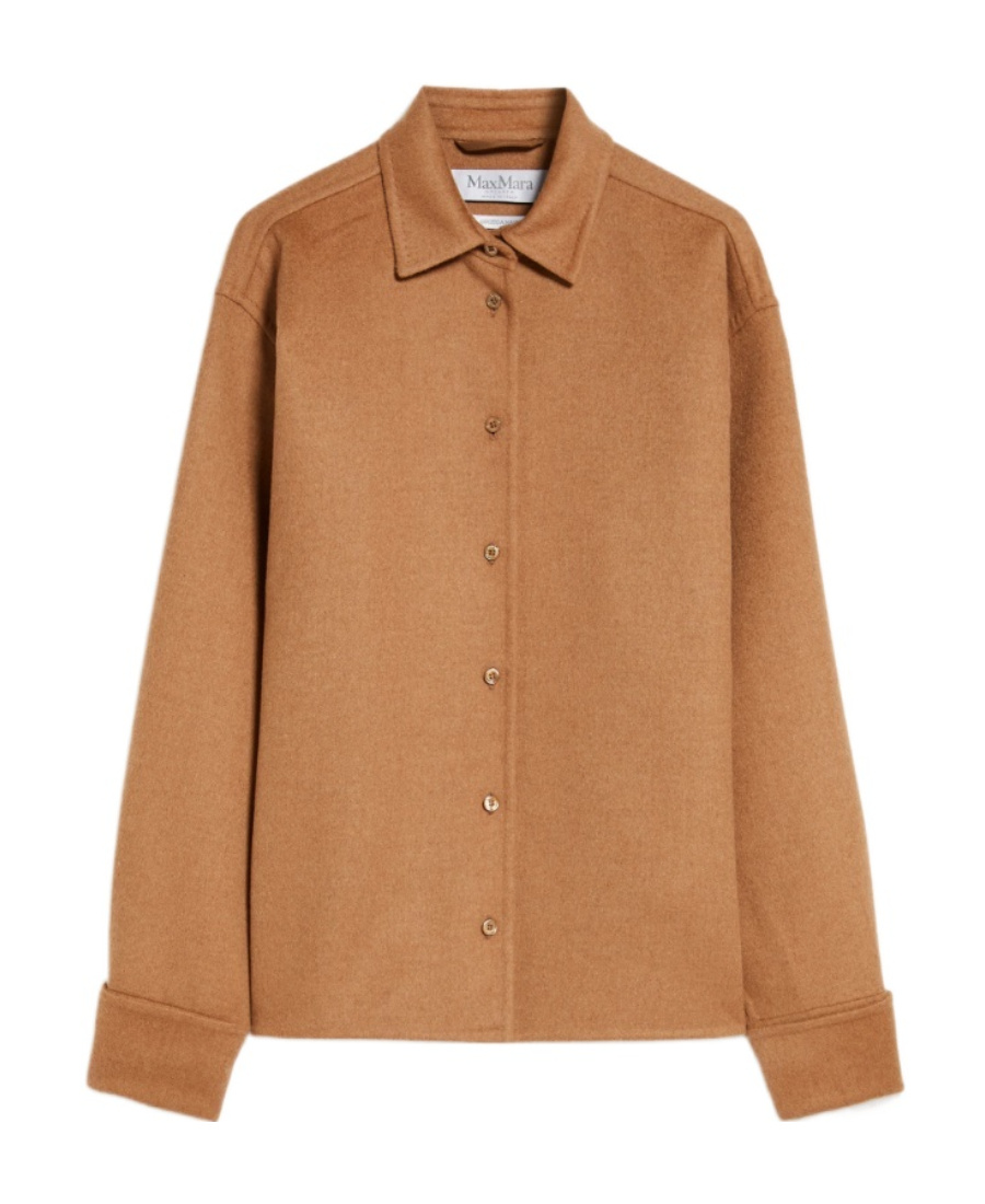 Max Mara Button-up Shirt Jacket In Brown