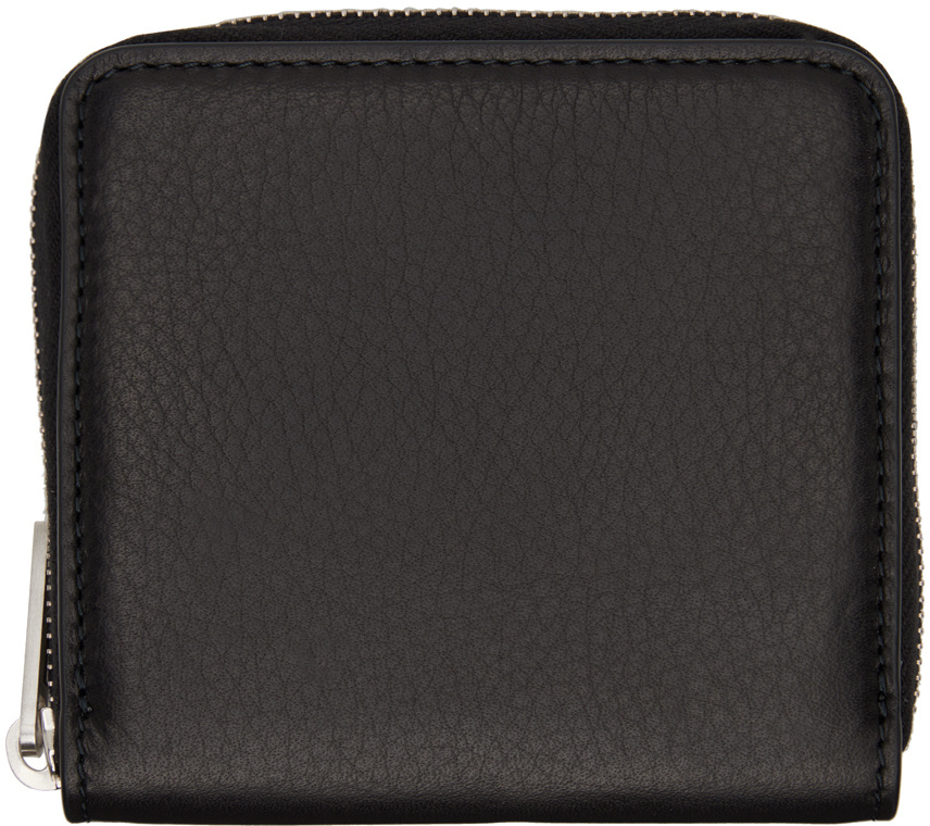 Rick Owens Zipper Wallet In Black