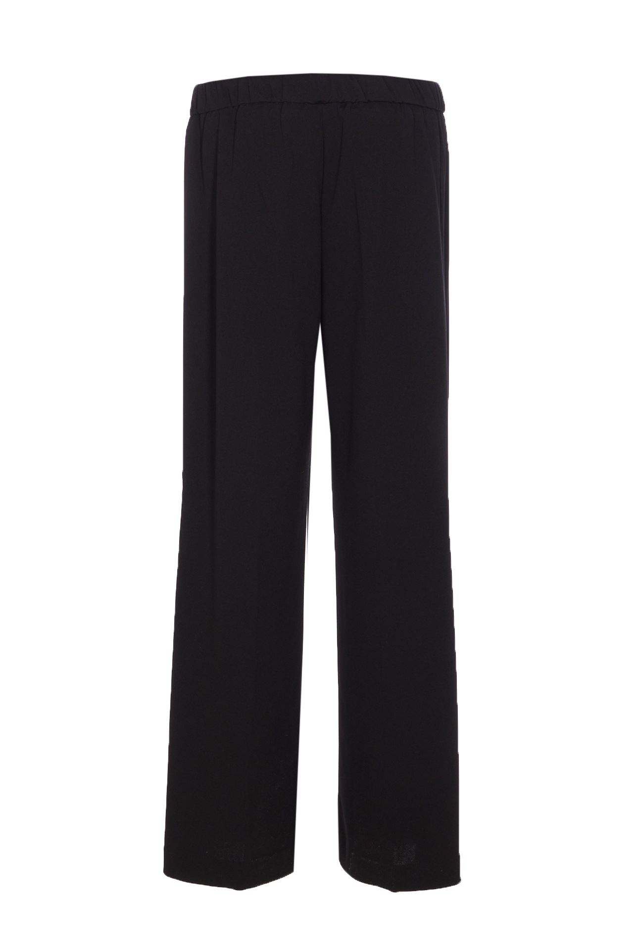 Liu •jo Flared Fit Trousers Gold Buckle In Black