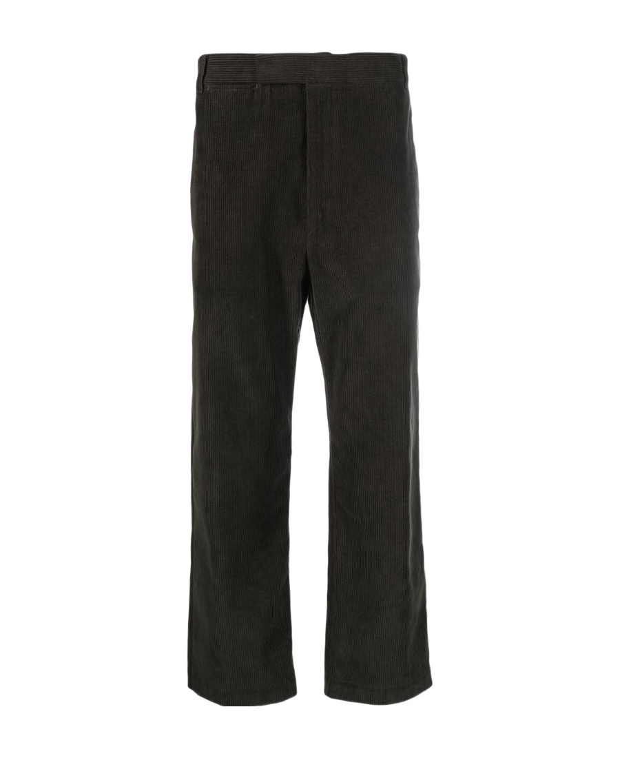 Thom Browne Brown Wide Leg Pant In Black