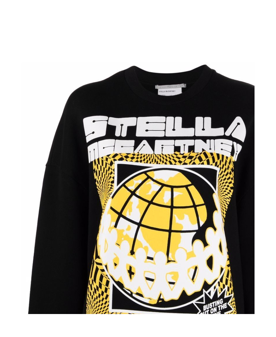 Stella Mccartney Graphic-print Sweatshirt In Black