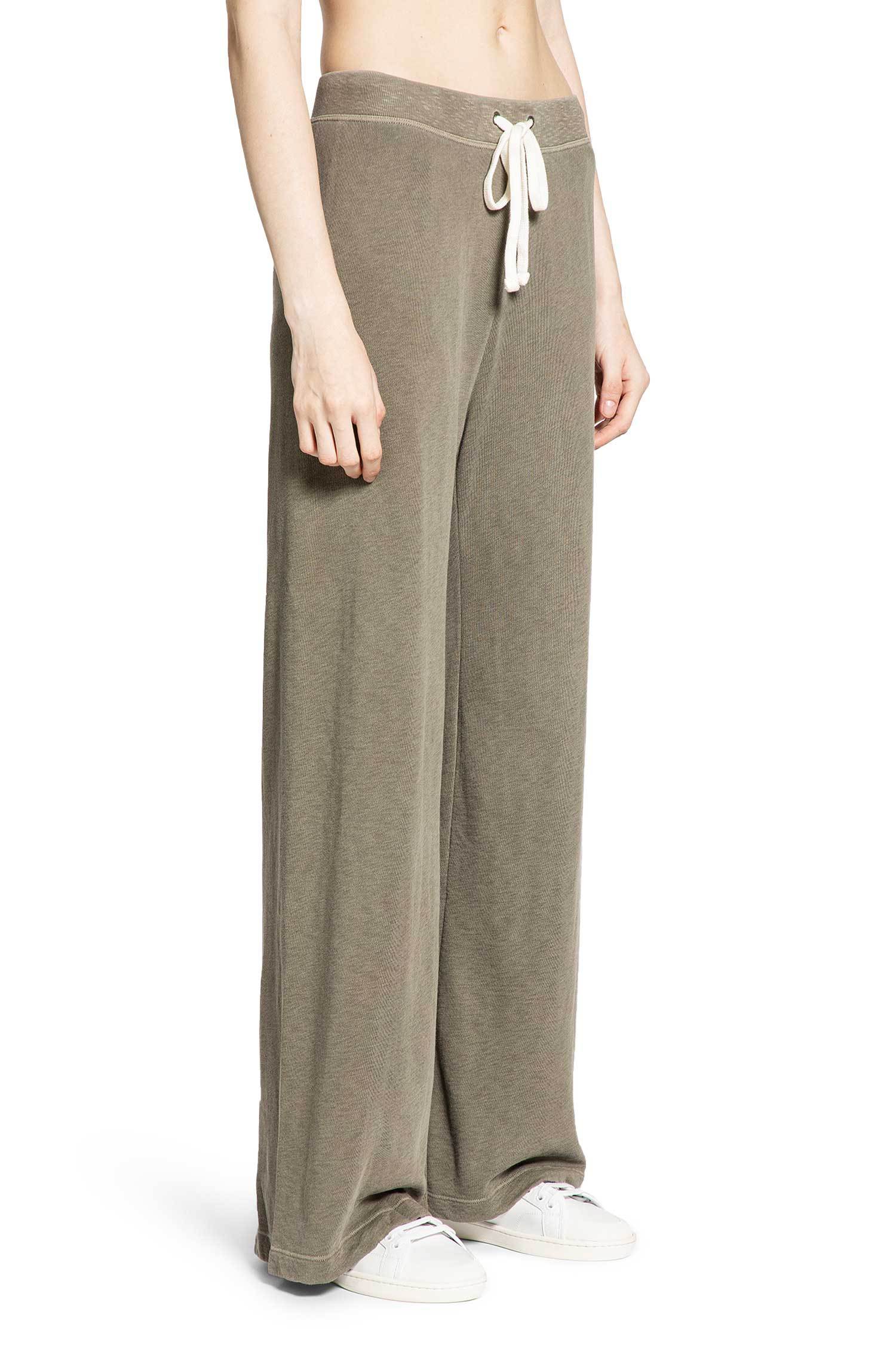 James Perse Drawstring Wide-leg Trousers In Green