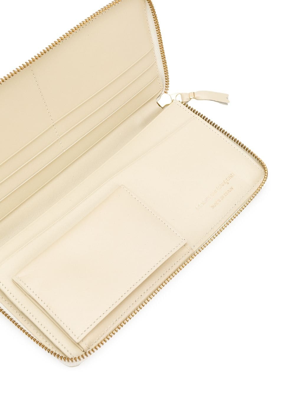 Comme Des Garçons Zipper Wallet In Brown