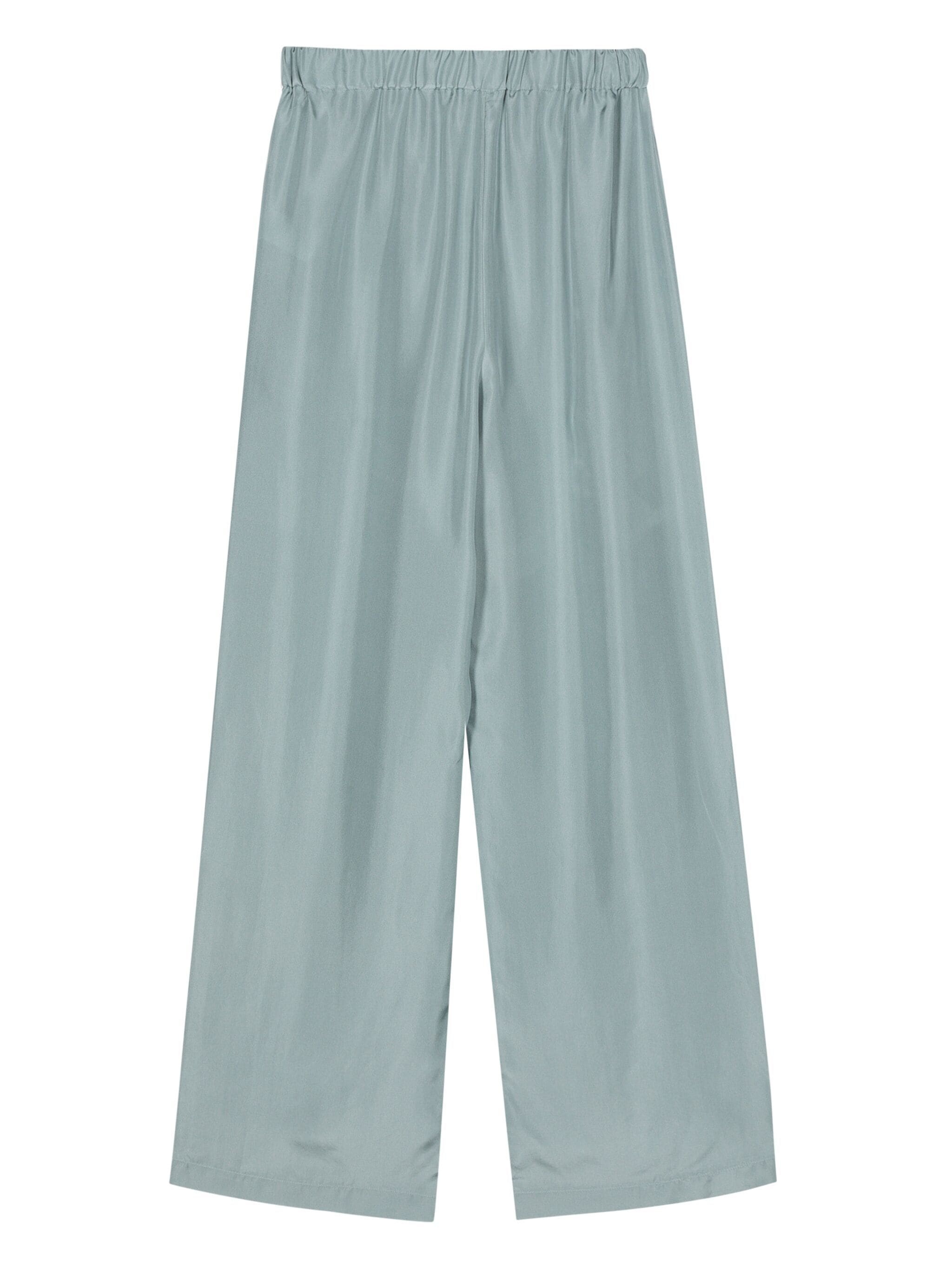 Barena Venezia Mariano Pura Silk Trousers In Blue