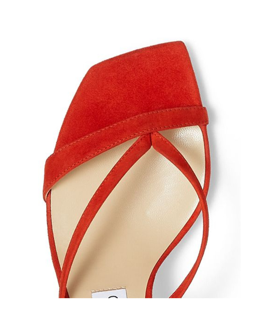 Shop Manolo Blahnik High-heeled Open-toe Sandals In Red