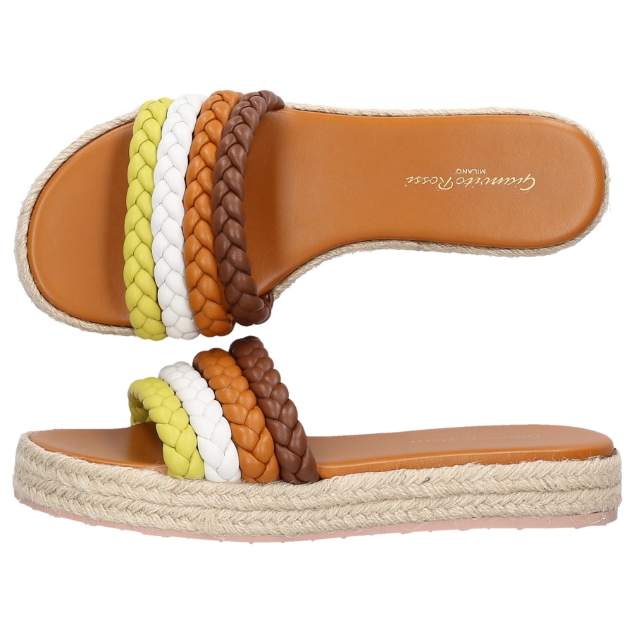 GIANVITO ROSSI LOGO SLIPPERS
